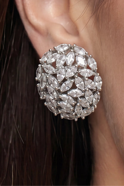 10 AM - Everyday Cluster Cygnet Diamond Earrings