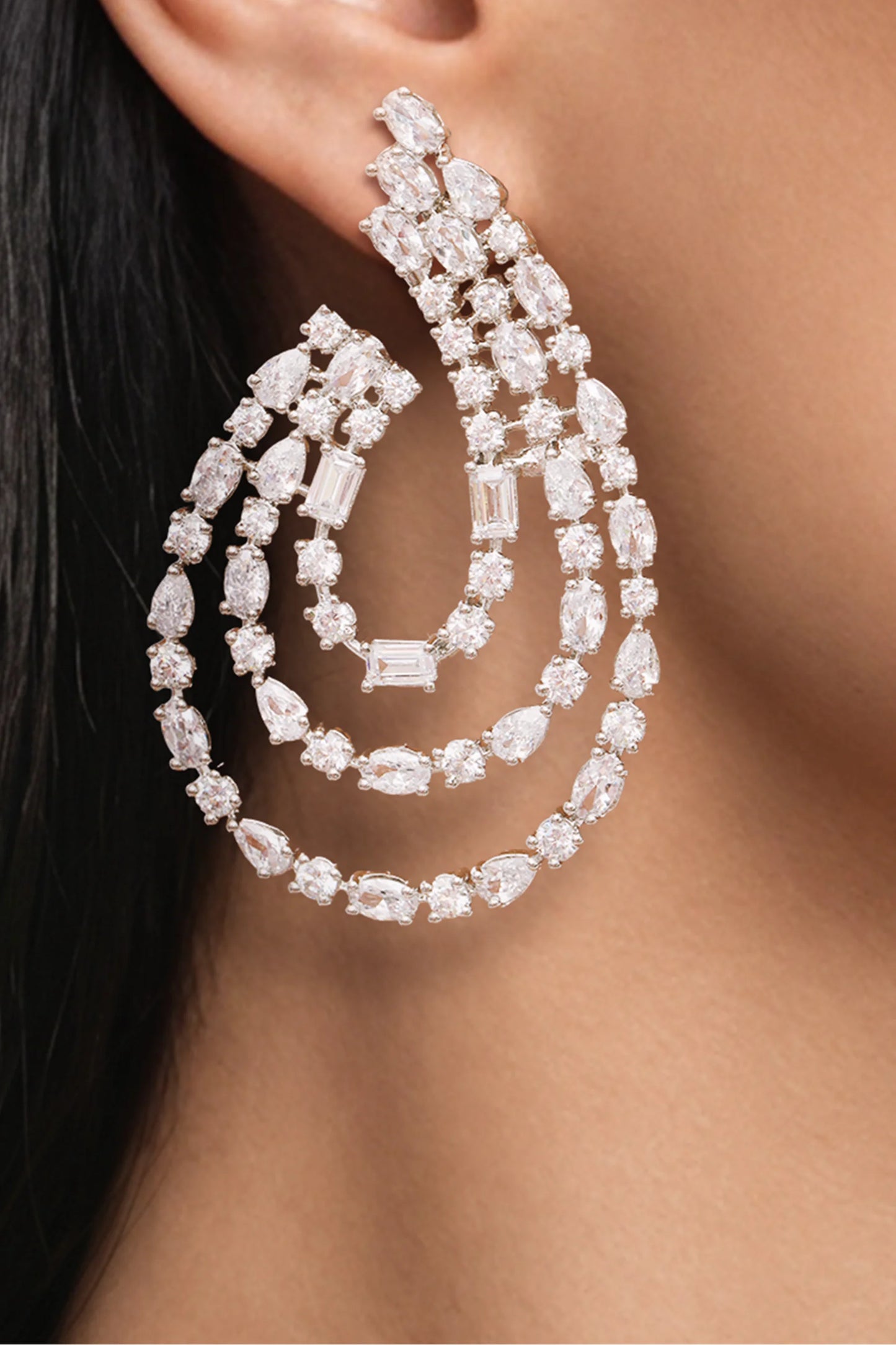9 PM - Moonrise Cocktail Cygnet Diamond Earrings