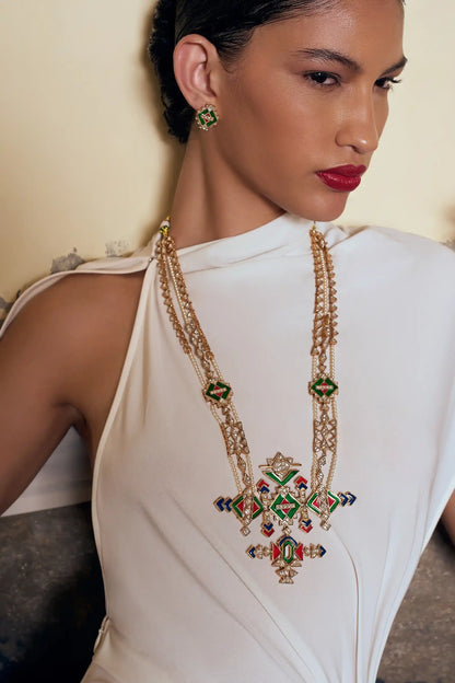 Rajvanshi Polki Meenakari Jewellery Set