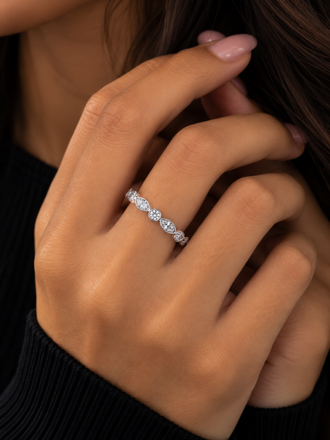 Celeste Marquise Diamond Band Ring