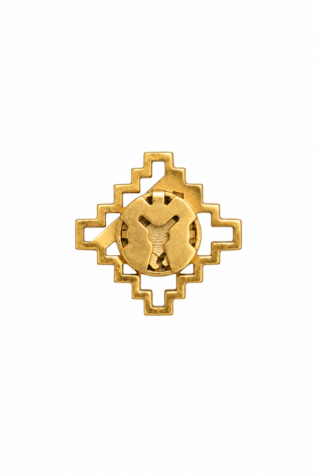Emerald Tota Meenakari Button Cover