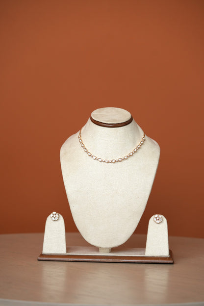 Polki Drop Necklace Set