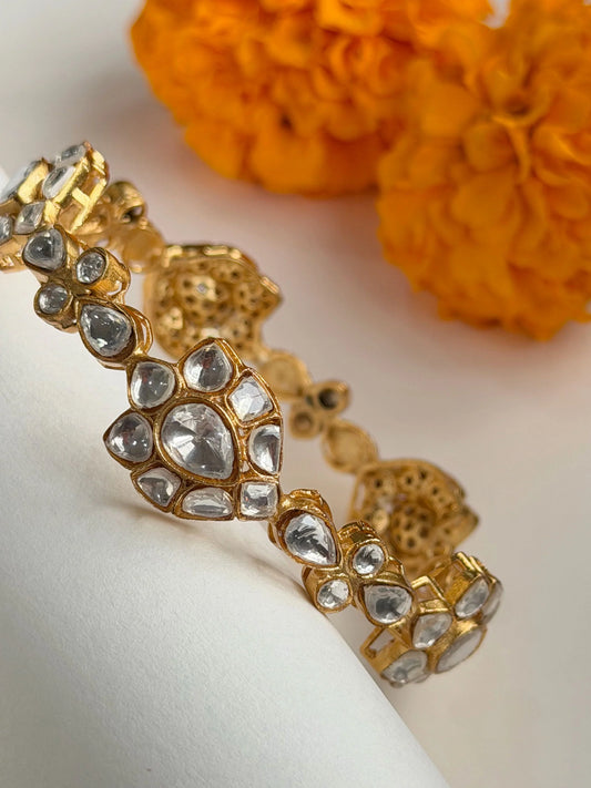 Anu Floral Polki Bracelet