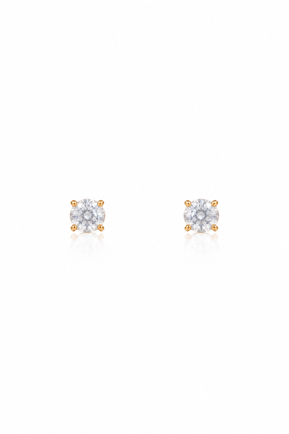Celeste Solitaire Crystal Stud Earrings Gift Box