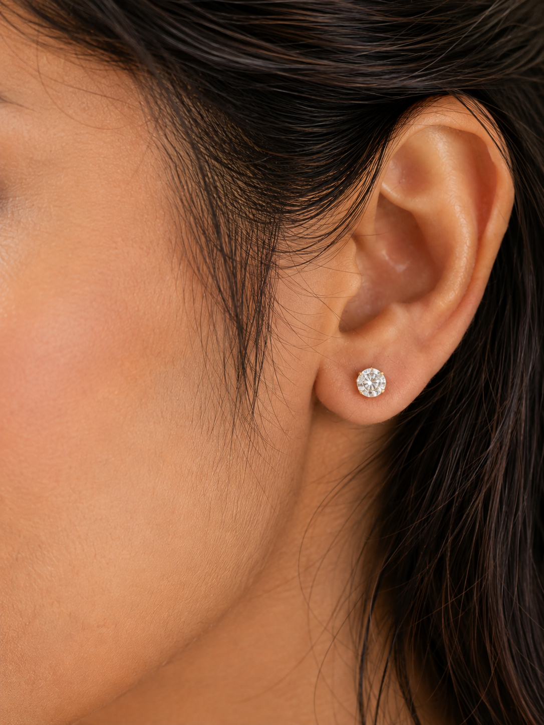 Celeste Solitaire Crystal Stud Earrings Gift Box