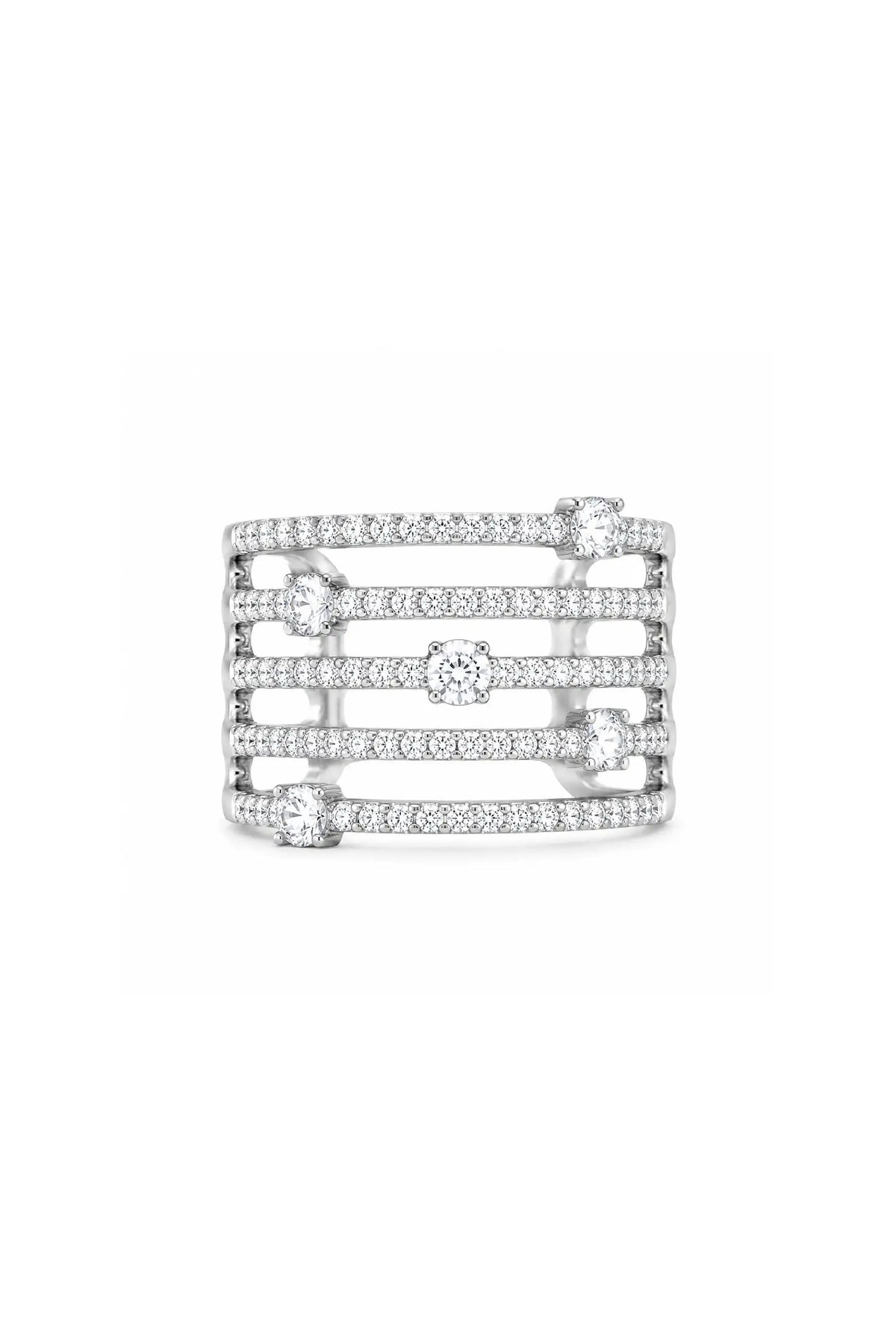 Starlight Multi-Band Diamond Ring