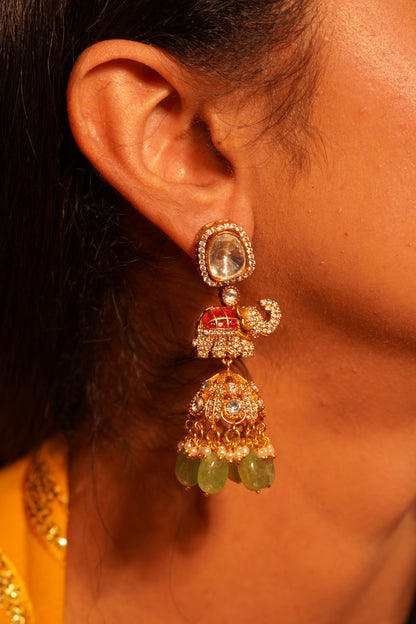 Polki Pearl Classic Earrings