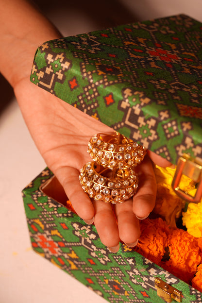 Classic Polki Work Earrings