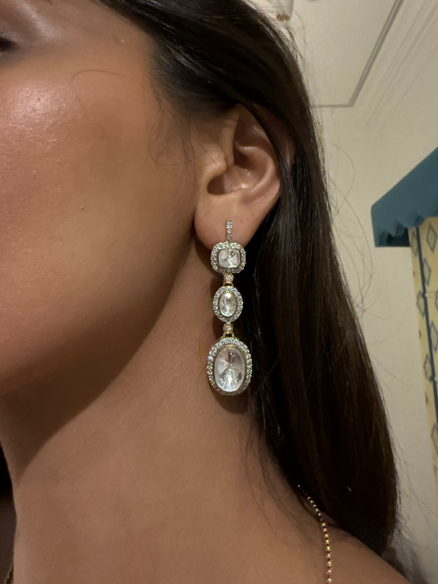HUMA VINTAGE CHANDELIER SP POLKI DROPS