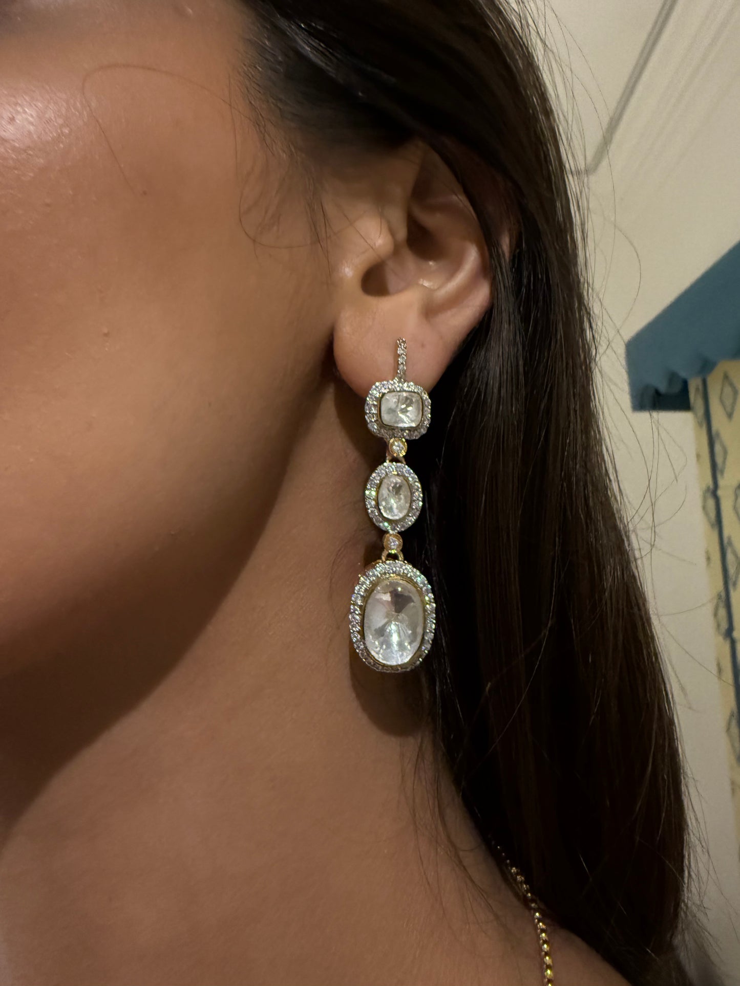 HUMA VINTAGE CHANDELIER SP POLKI DROPS