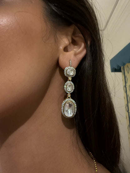 Huma Vintage Chandelier Sp Polki Drops