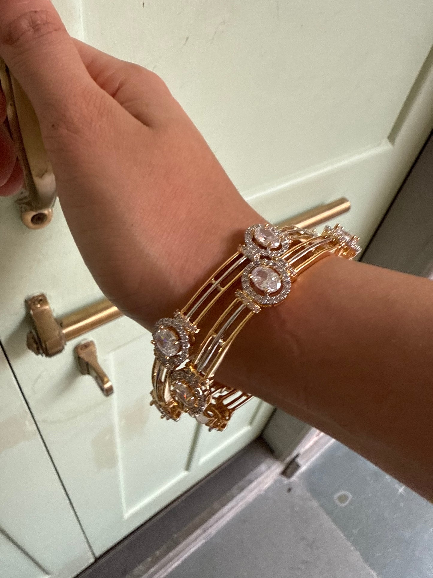 ROYAL ORBIT CRYSTAL BANGLES