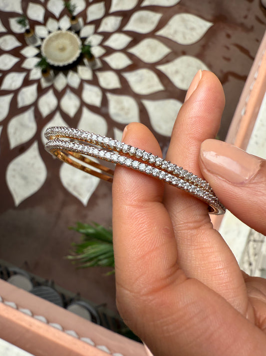 GOLD & DIAMOND SHIMMER BANGLE