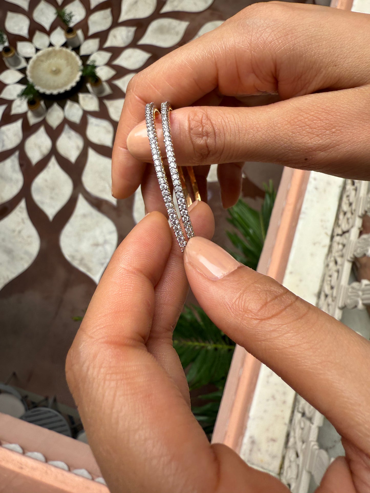 GOLD & DIAMOND SHIMMER BANGLE