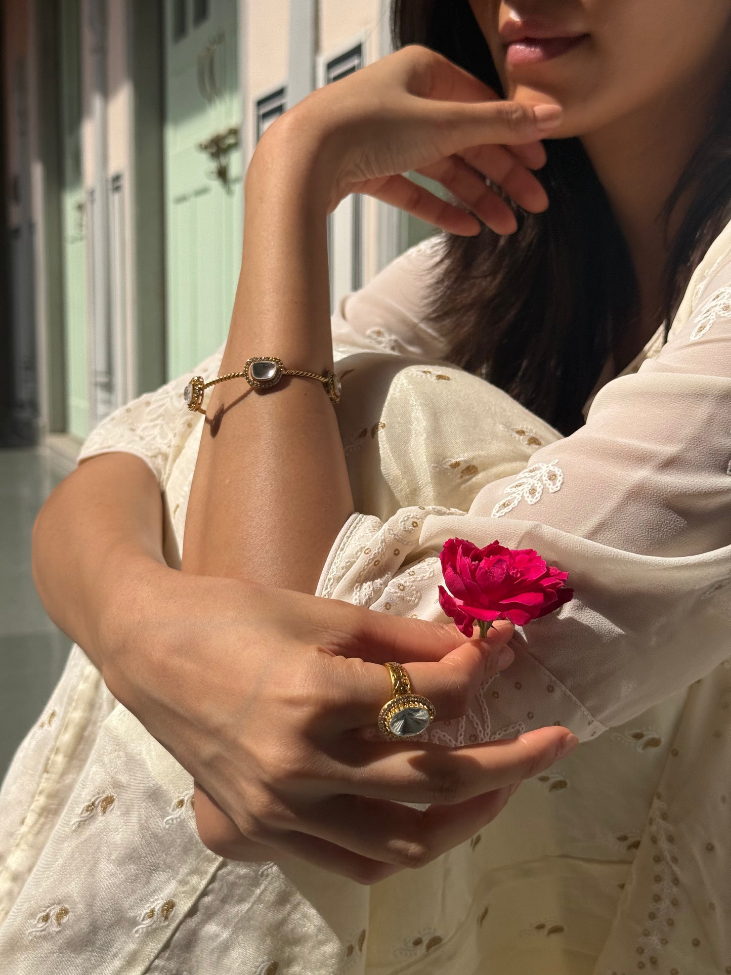 VIANA  GOLD SP RING