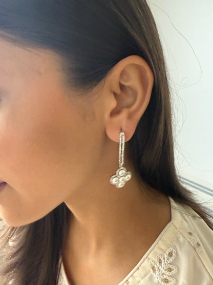 Orchid Pearl Earrings