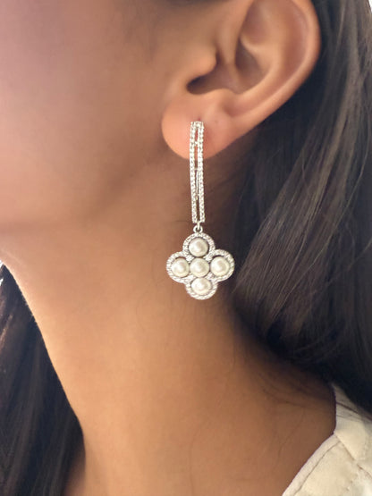 Orchid Pearl Earrings