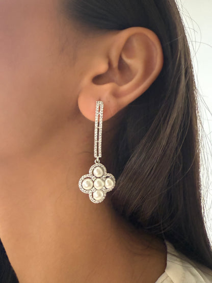 Orchid Pearl Earrings