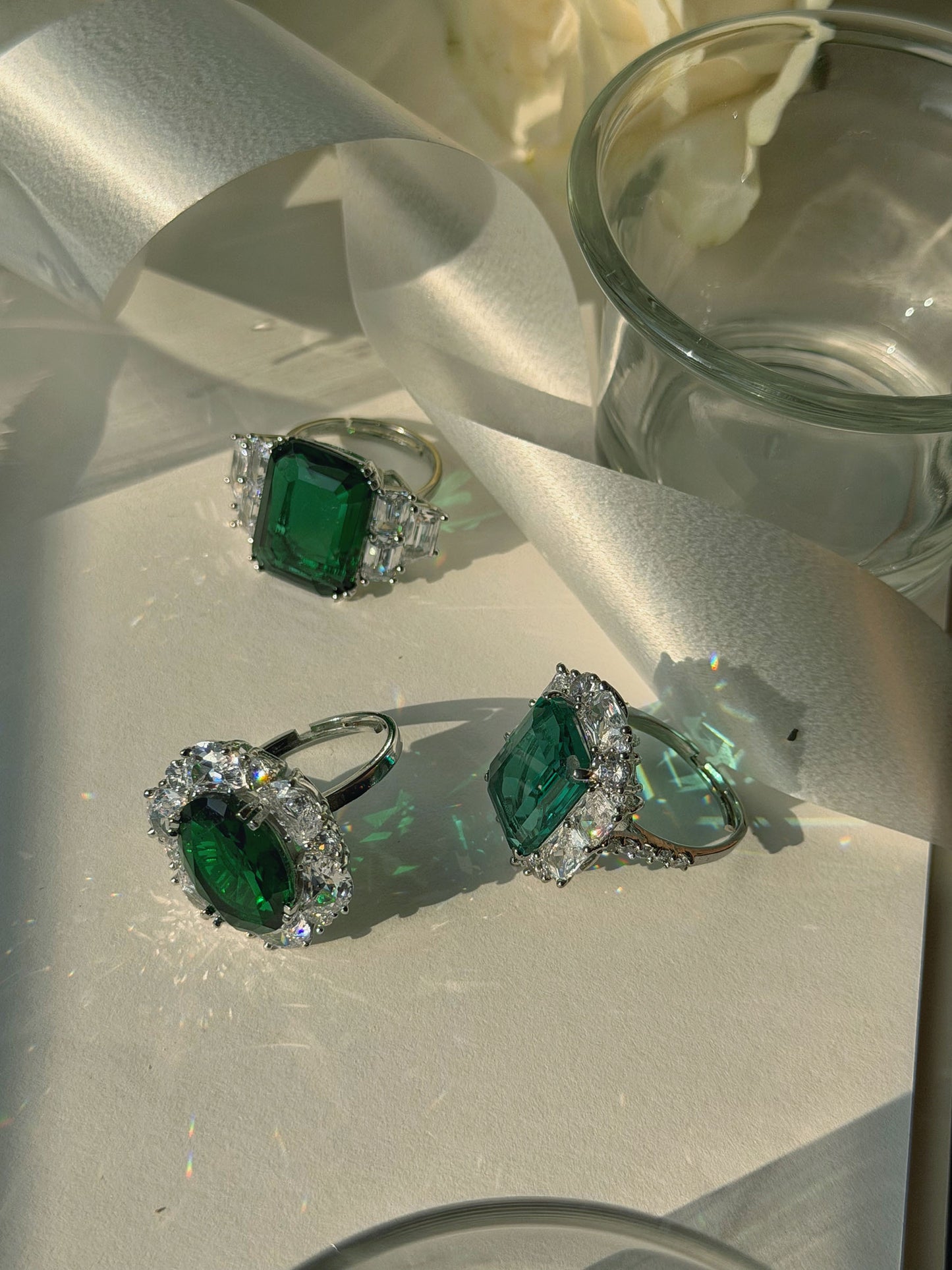 Emerald Solitaire Ring
