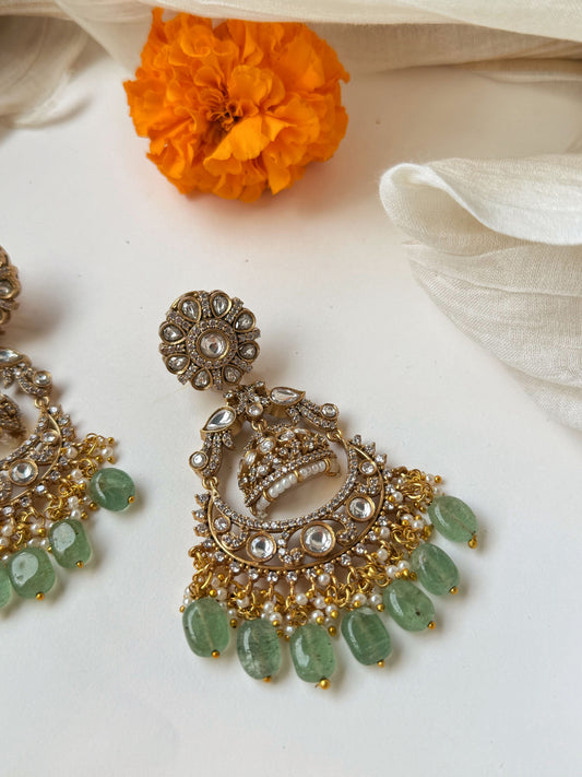 AMRITA GOLD CRESCENT JHUMKA