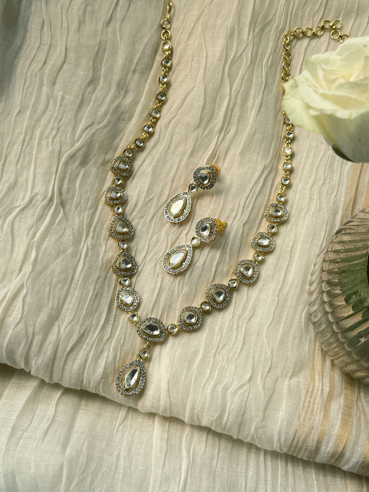 VIDYA TERADROP STATEMENT NECKLACE SET