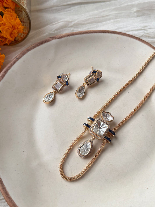 EKTARA SP POLKI PEARL NECKLACE SET