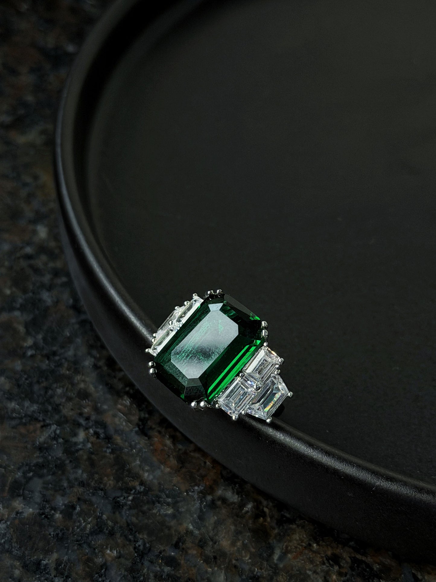 Emerald Solitaire Ring