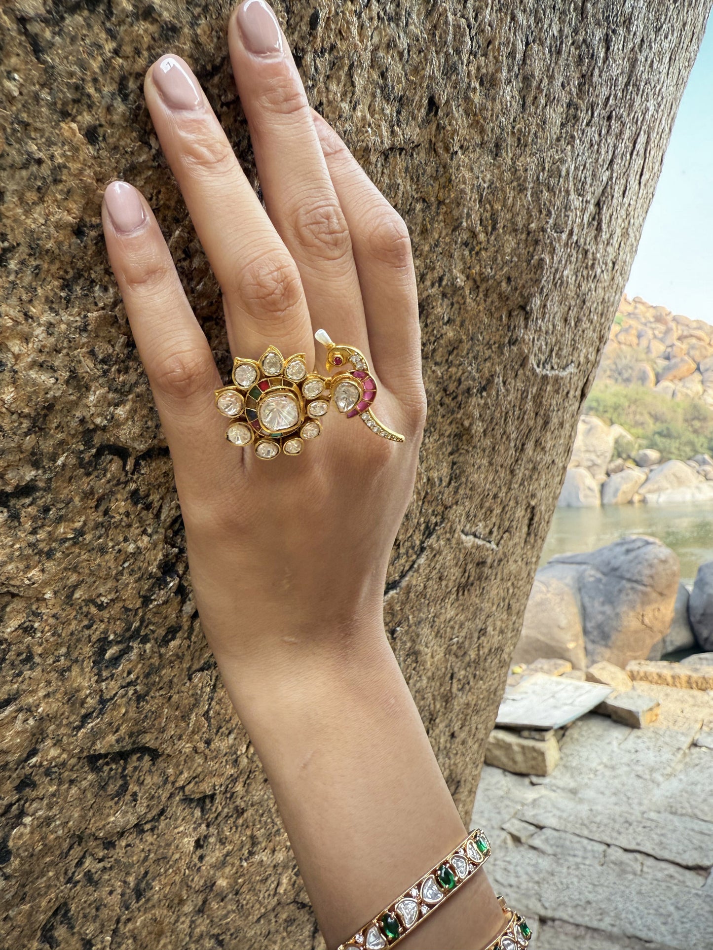 Heer Pearl Flower SP Ring