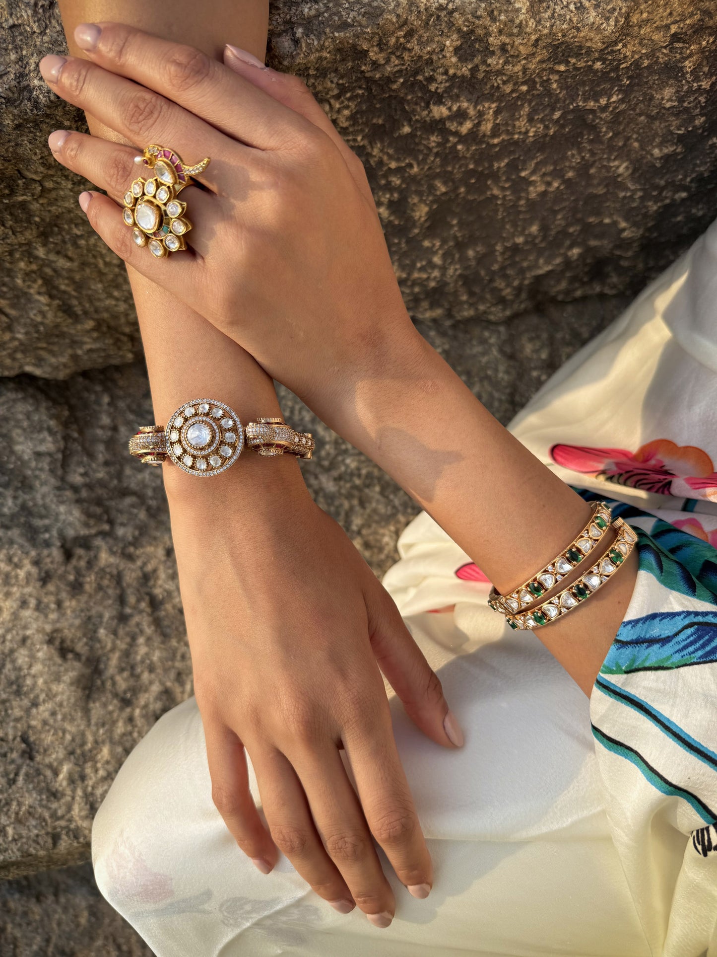Heer Pearl Flower SP Ring