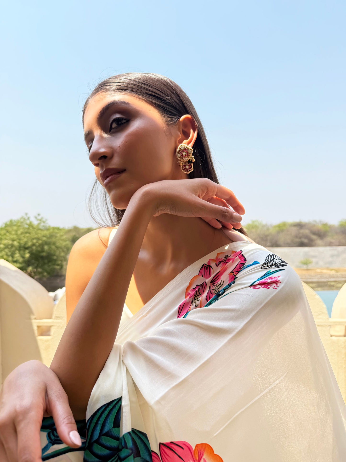 Alankrita basra Pearl SP Polki Earrings