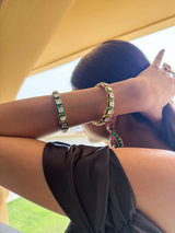 Hethvi Emerald Kundan SP Bangles