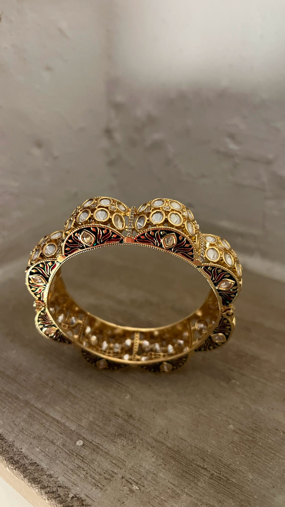 Faux Polki Jadau Bangles