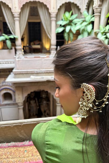 Anokhi Garden Cascade Pearl Hair Earring
