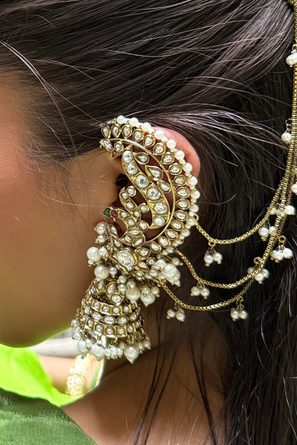 Anokhi Garden Cascade Pearl Hair Earring