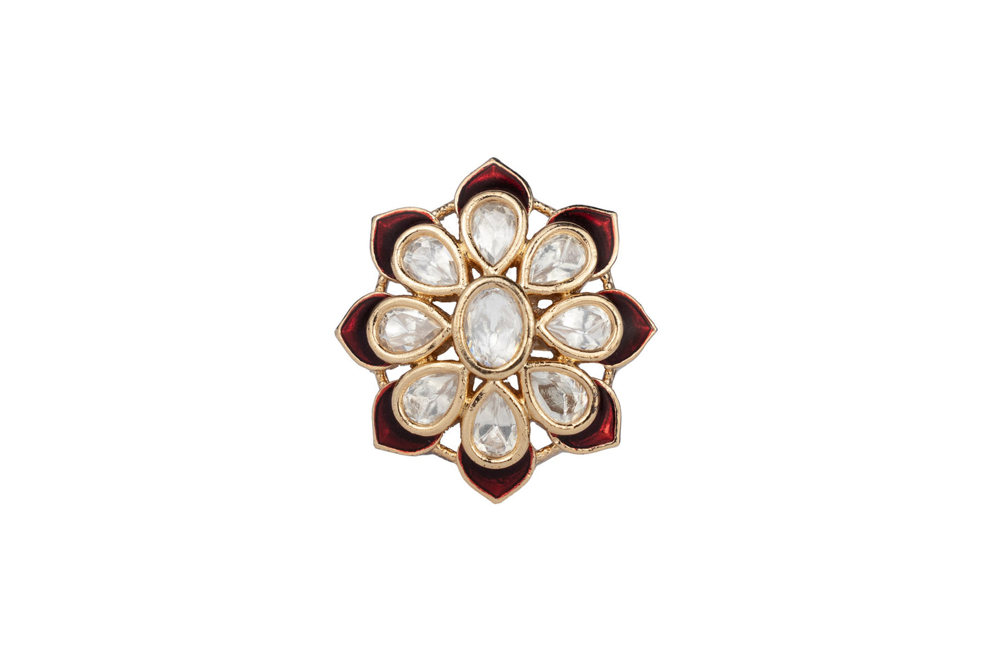 KHUSHI FLORA POLKI RING