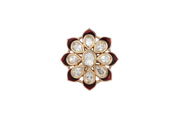 KHUSHI FLORA POLKI RING