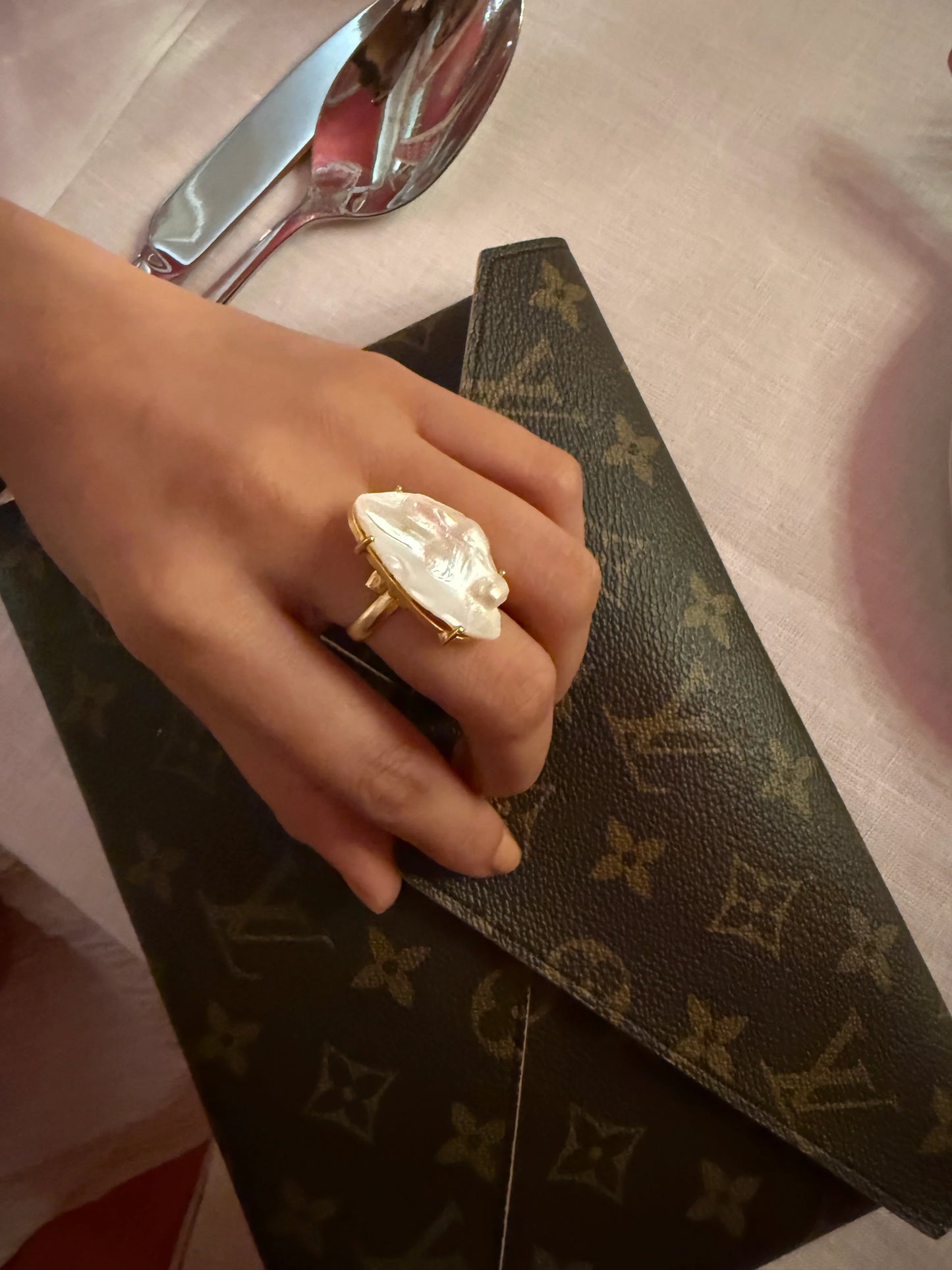 Ocean Drift Pearl Ring