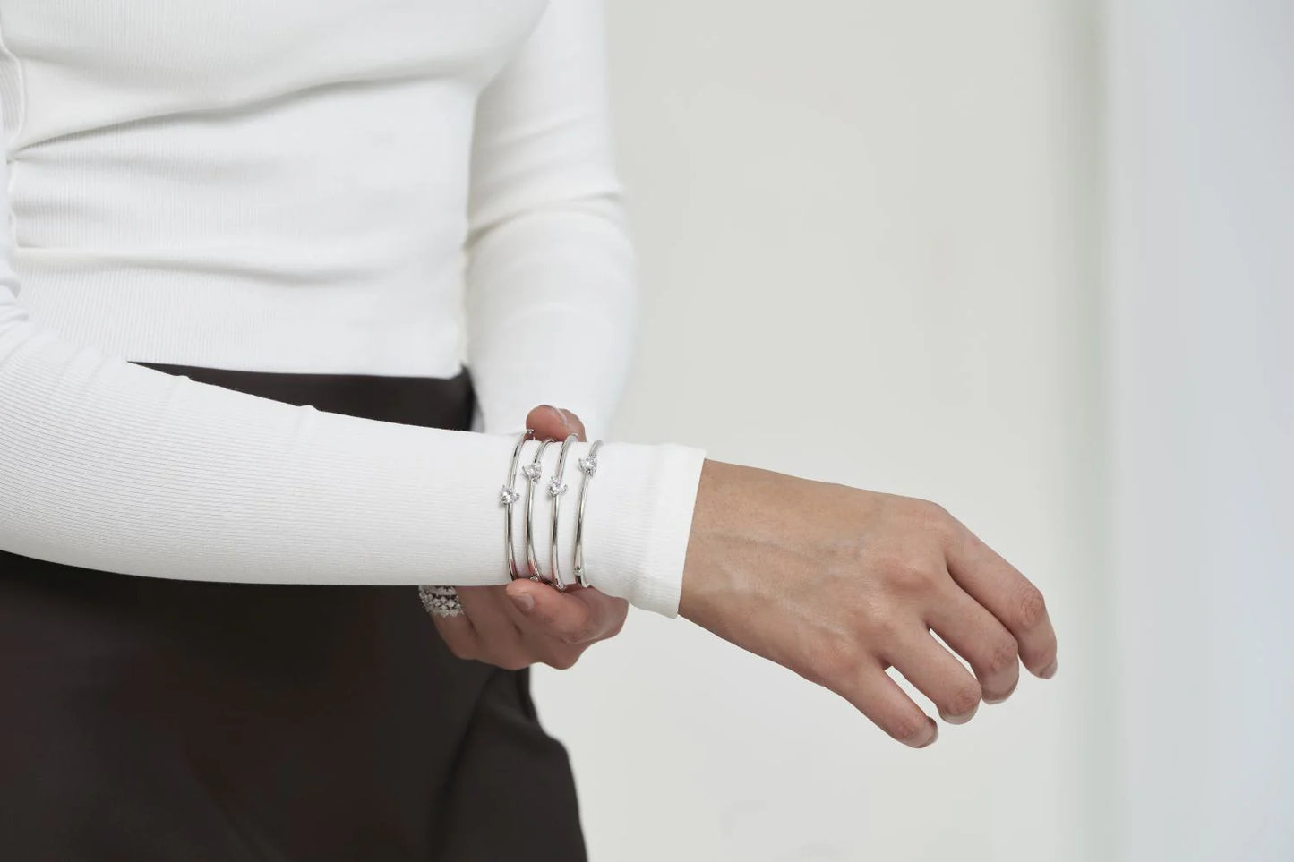 Solitaire Heart Diamond Bracelet