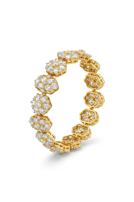 Jaisvi Phool Sp Polki Bracelet