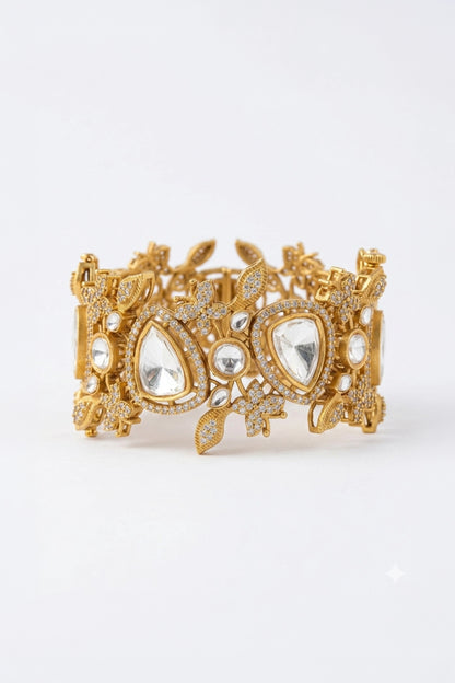Ritika Teardrop Polki Bracelet