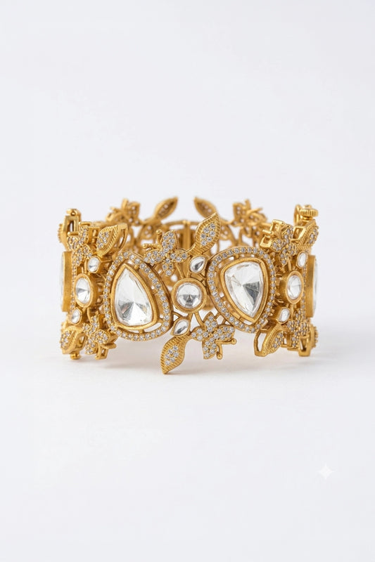 Ritika Teardrop Polki Bracelet