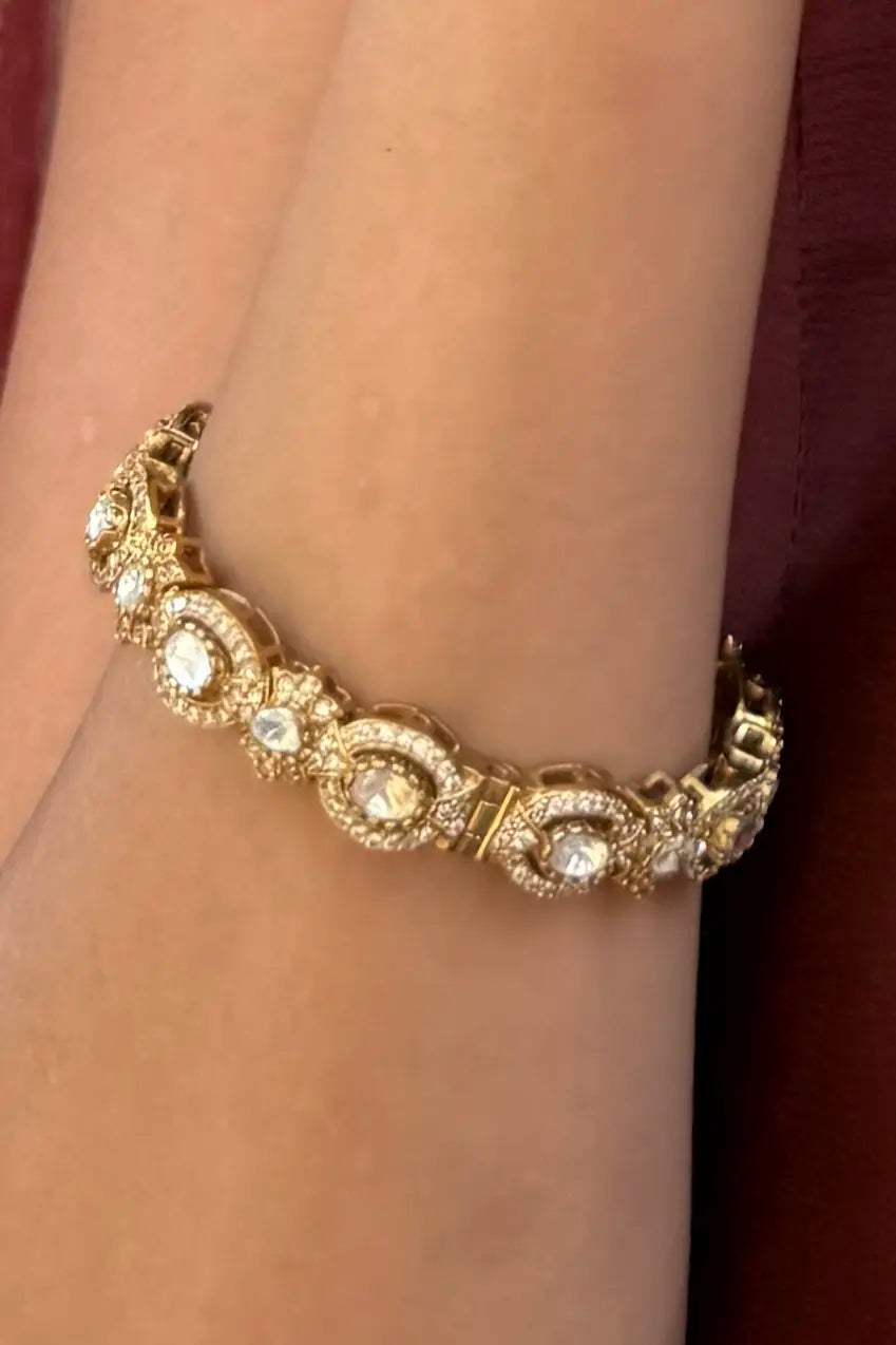 Ira Classic Oval Polki Bracelet