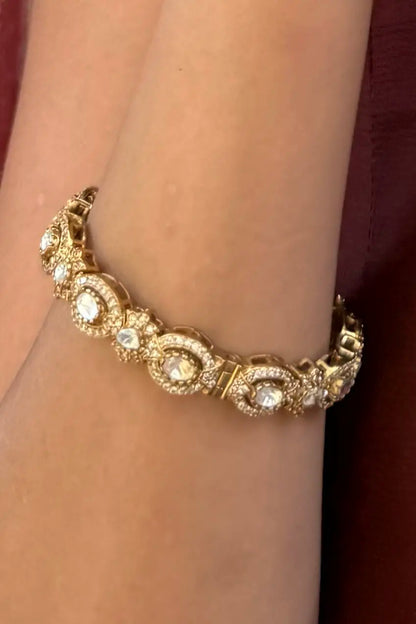 Ira Classic Oval Polki Bracelet