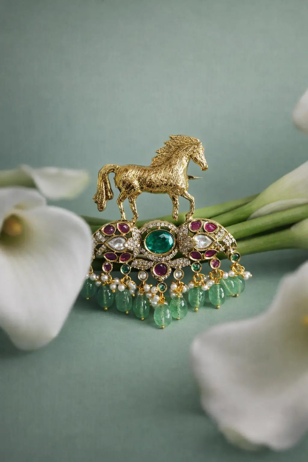 Ashva of the First Rain Brooch