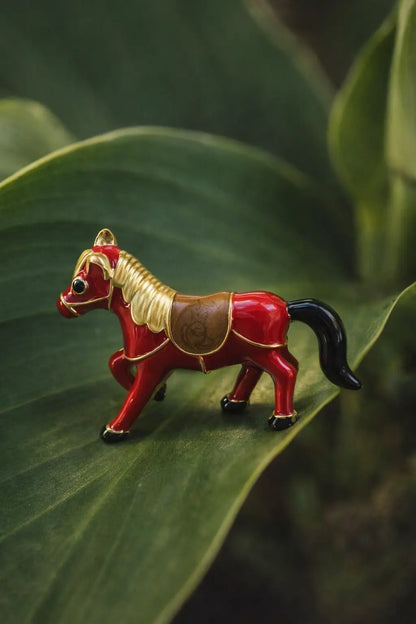The Crimson Mare Chetak Brooch