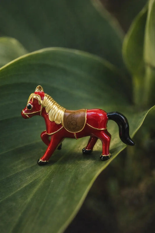 The Crimson Mare Chetak Brooch