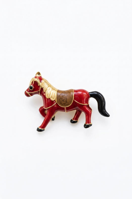 The Crimson Mare Chetak Brooch