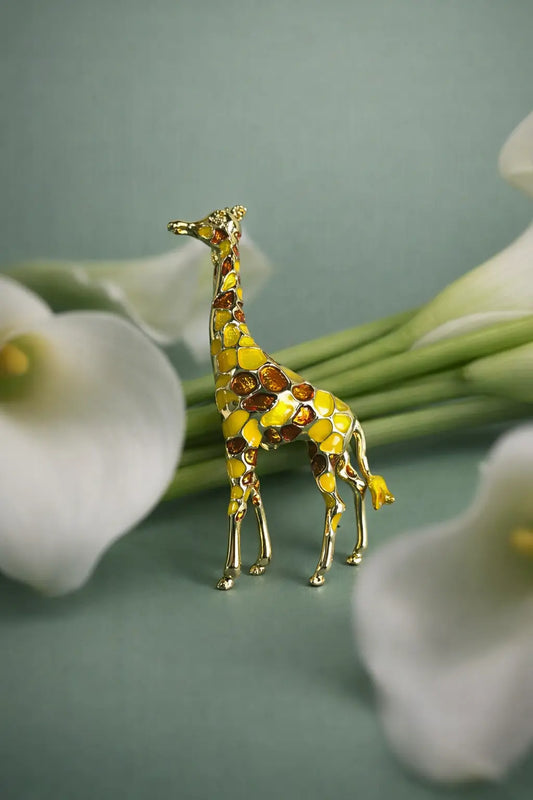 The Golden Giraffe Dirgha Brooch