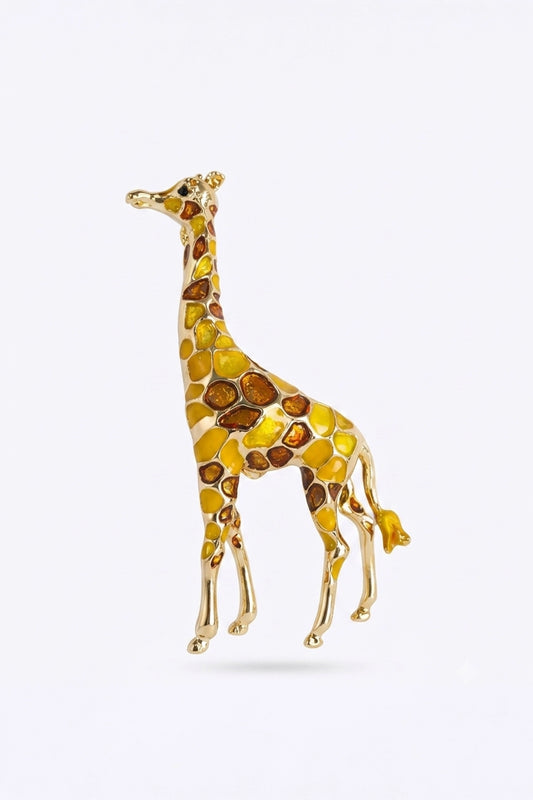 The Golden Giraffe Dirgha Brooch