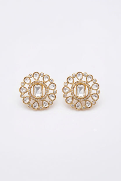 Mouni Multi Stone Polki Earrings